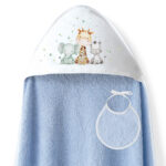 01252 - Capa de baño + babero (azul)