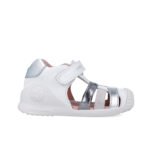 SANDALIAS BIOMECANICS DE PIEL - BLANCO/PLATA (252104-B313) - Imagen 2