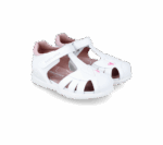 SANDALIAS BIOMECANICS DE PIEL - BLANCA CON CORAZÓN (242230-B050)