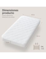 Protector de colchón de cuna 60×120 cm - Imagen 2